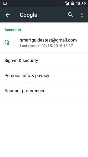 Select your account