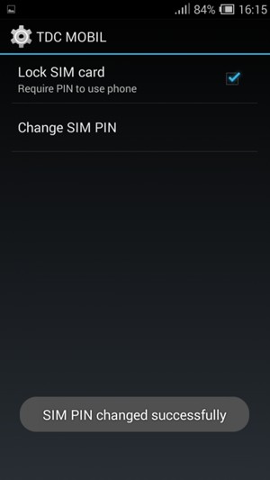 Your SIM PIN has been changed