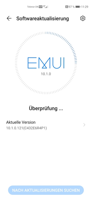 Warten Sie, bis die Suche abgeschlossen ist