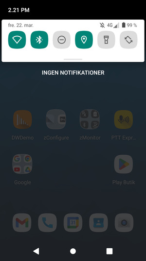 Aktiver topmenuen igen