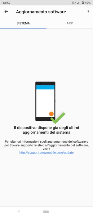 Seleziona il tasto Menu