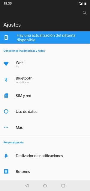 Seleccione Wi-Fi
