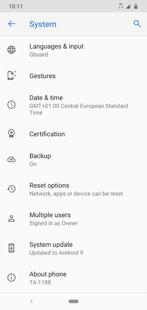 Select System update