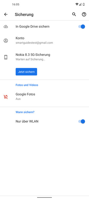 Wählen Sie Konto