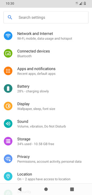 Select Network and Internet