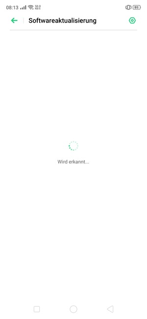 Warten Sie, bis die Suche abgeschlossen ist