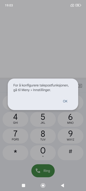 Hvis personsvar ikke er innstilt, velg OK