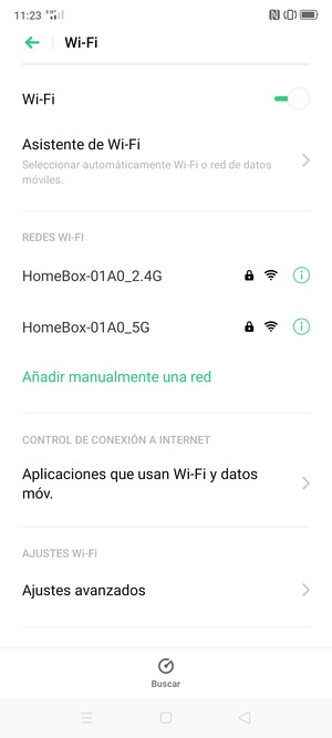 Seleccione la red inalámbrica a la que desea conectarse