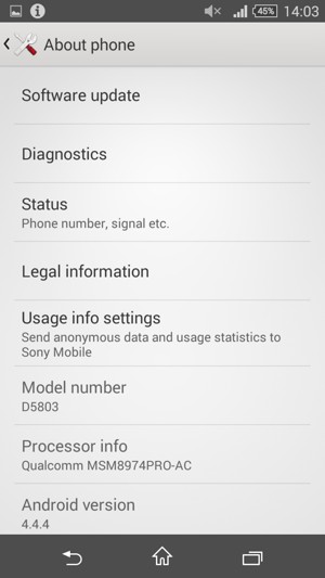 Select Software update