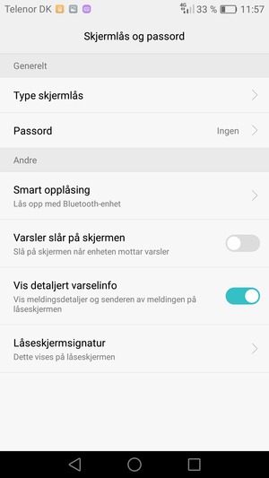 Velg Passord