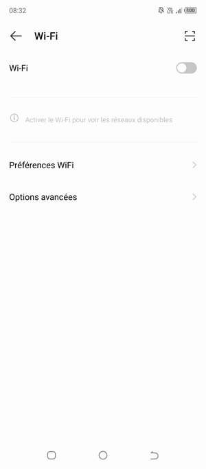 Activer le Wi-Fi
