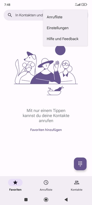 Wählen Sie Einstellungen