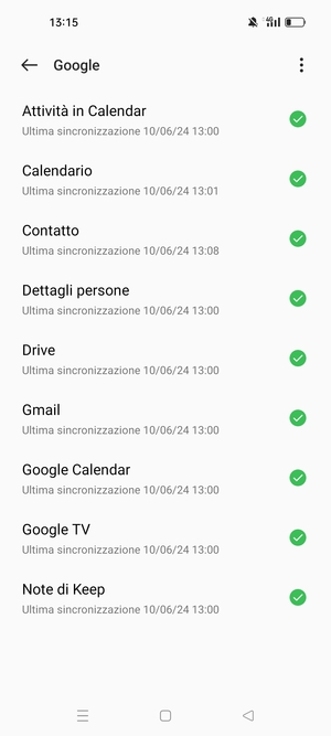 Seleziona il tasto Menu