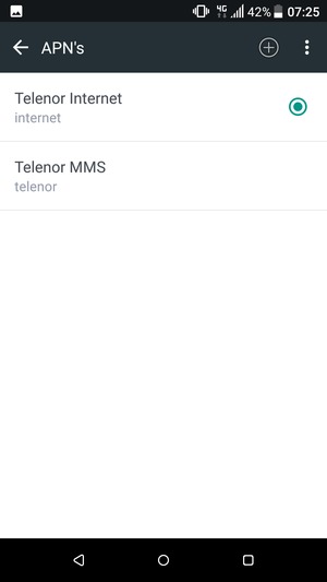 Selecteer de Menu-knop