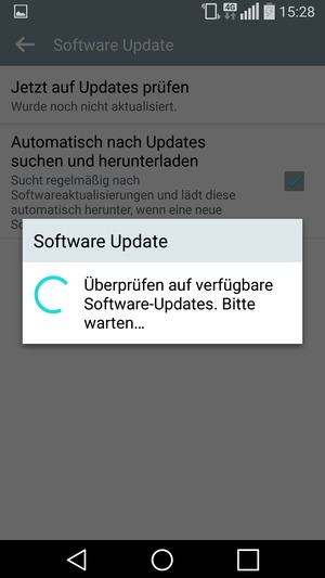 Warten Sie, bis die Suche abgeschlossen ist