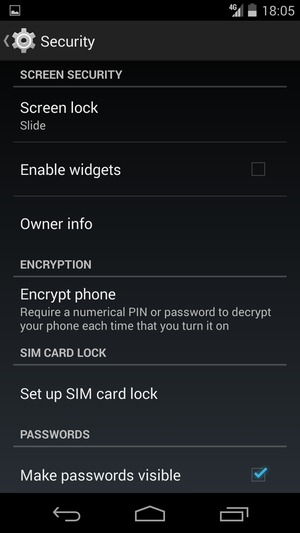 Select Set up SIM card lock