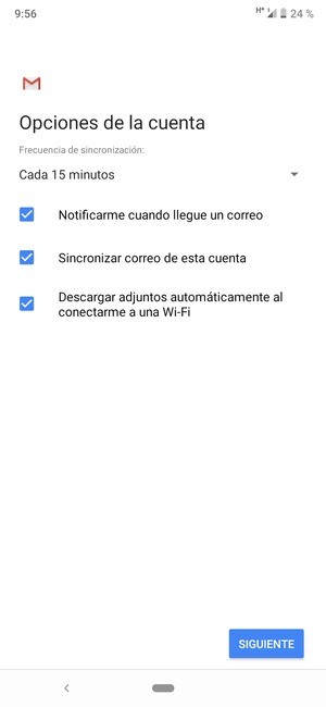 Seleccione SIGUIENTE