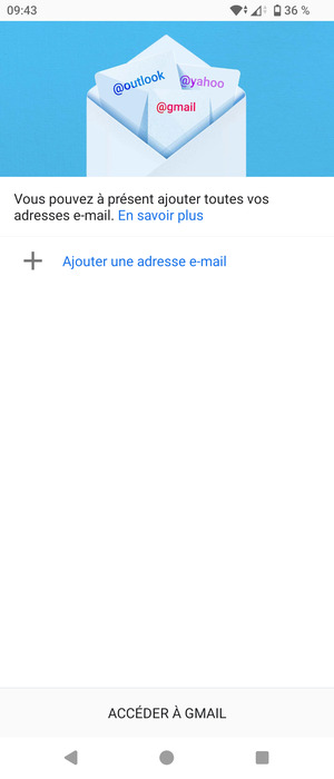 Sélectionnez Ajouter une adresse e-mail