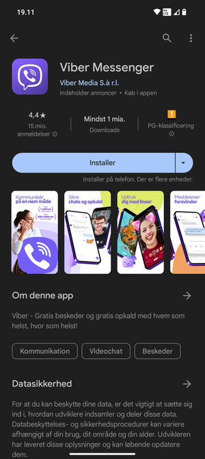 Vælg Installer