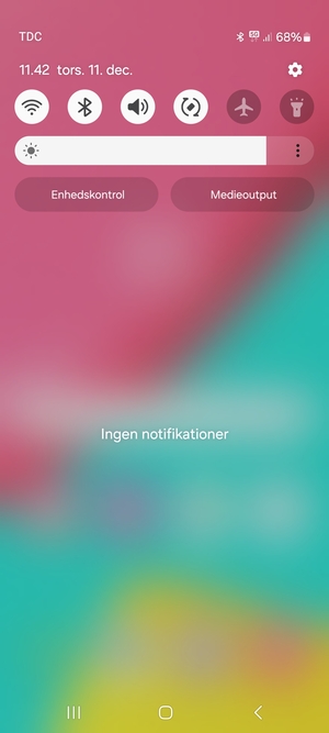 Aktiver topmenuen igen