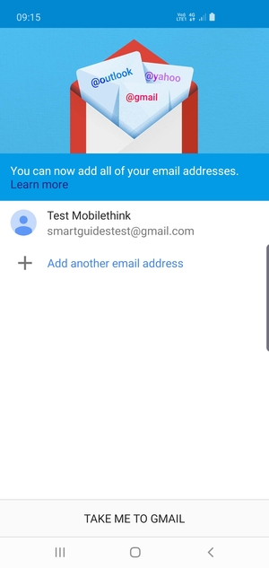 Select TAKE ME TO GMAIL