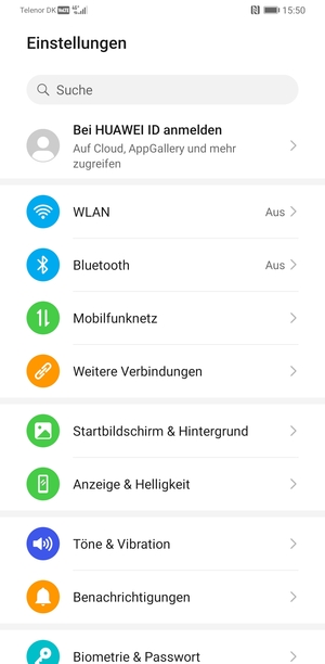 Wählen Sie Mobilfunknetz