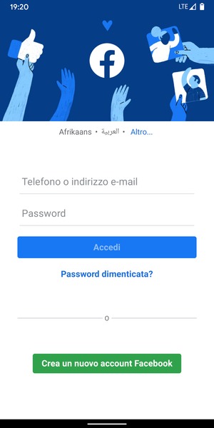 L'app è pronta per l'uso