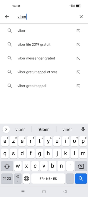 Saisissez le nom de l'appli et sélectionnez Rechercher
