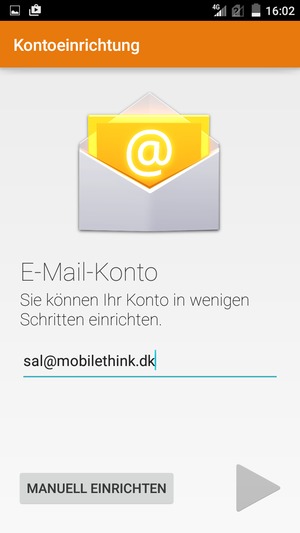 Geben Sie Ihre E-Mail-Adresse ein und wählen Sie Weiter