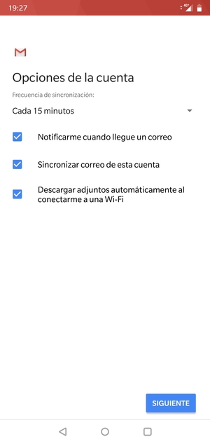 Seleccione SIGUIENTE