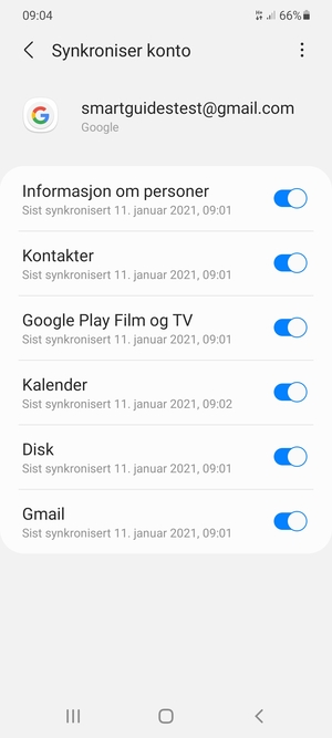 Velg menyknappen