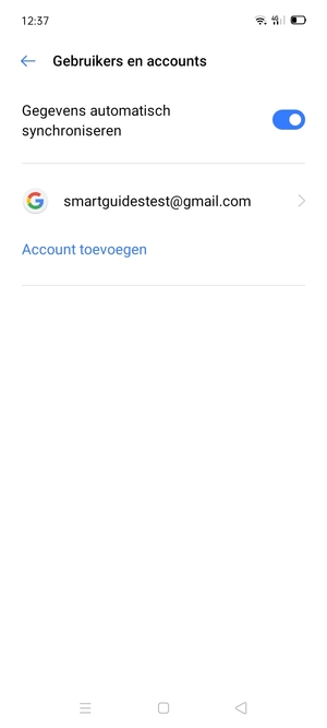 Selecteer uw Google-account