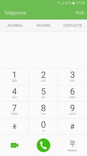 Appuyez longuement sur le numéro 1