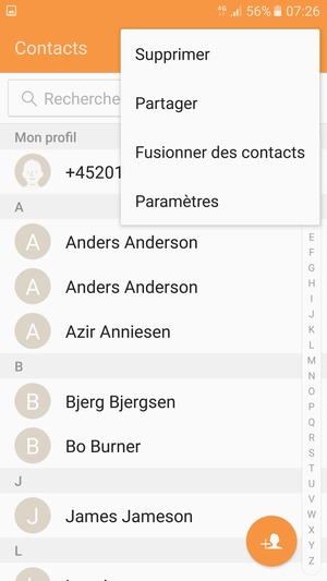 Sélectionnez Paramètres