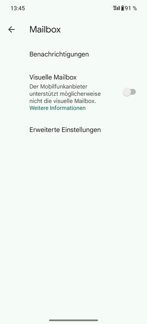 Wählen Sie Erweiterte Einstellungen