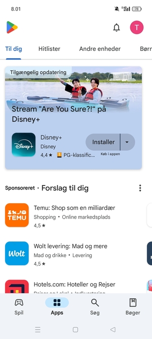 Vælg Søg