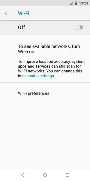 Turn Wi-Fi on