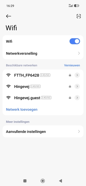 Selecteer het draadloze netwerk waarmee u verbinding wilt maken