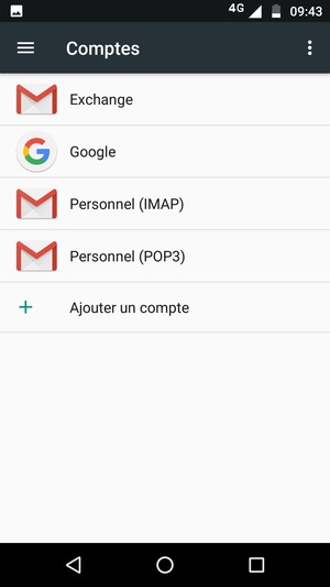 Sélectionnez Google