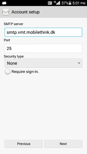 Uncheck the Require sign-in. checkbox and select Next