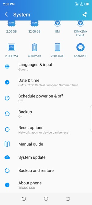 Select System update