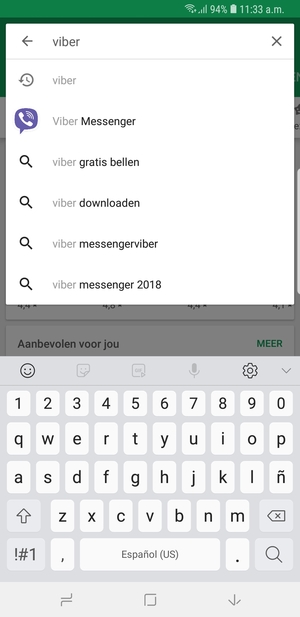 Voer de app-naam in en selecteer Zoeken