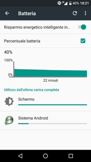 Seleziona il tasto Menu
