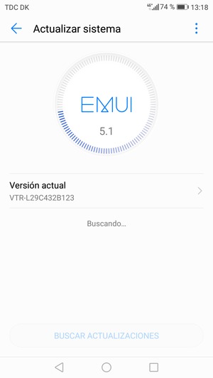 Espere a que la búsqueda termine
