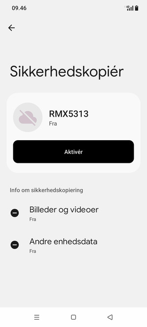 Vælg Aktivér