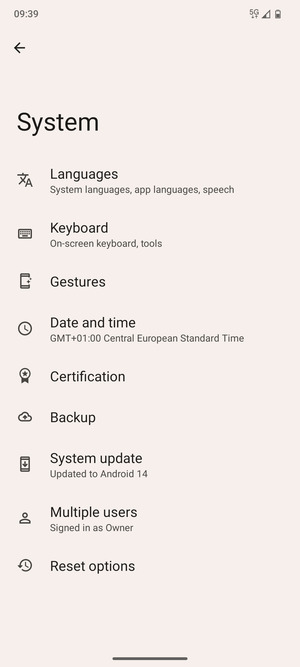 Select System update