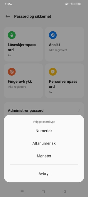 Velg Mønster