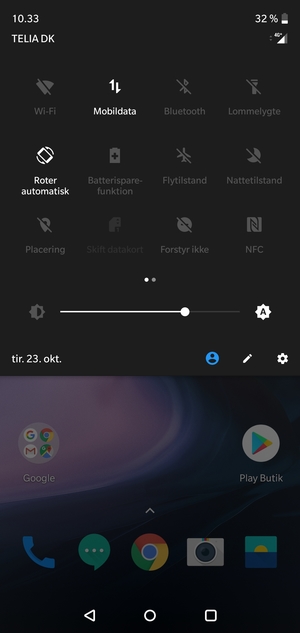 Slå Batterisparefunktion til