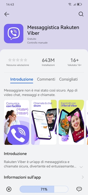 Attendi il completamento del processo di installazione