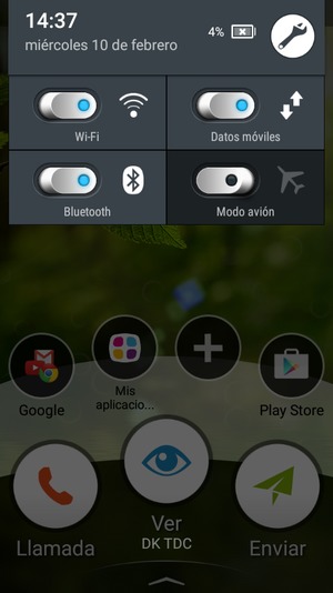 Desactive Wi-Fi y Bluetooth